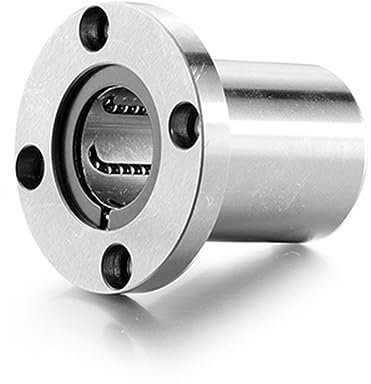 2PCS 6mm/8mm/10mm/12mm/13mm/16mm/20mm/25mm LMF Serie LMF8UU/LMF10 Runde Flansch Kupplung Linear Motion Lager (Size : LMF16UU)
