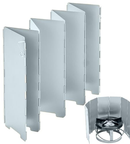 Tedious Escudo de viento para cocina de camping | Protector de parabrisas de campamento prueba de viento para quemador de camping,Parabrisas de quemador de camping para cocinas, estufas, camping,