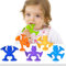 Jouet Ventouse Bebe,Silicone Jouet Bain bébé Sucker Toys, Jouets de Douche Sensoriels pour Tout-Petit,Jouet de Bain pour Garçons Filles de 3 4 5 Ans (6 PCS)