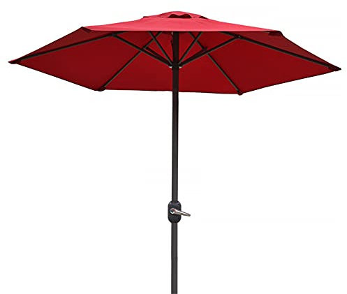 asdchZen Roter Sonnenschirm Für Den Außenbereich, Gartenschirm, Marktschirm, Terrassenschirm, Tischschirm, Tragbarer Strandschirm, Schirmdach, Ohne Sockel