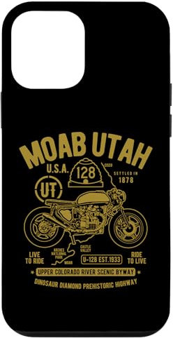 Custodia per iPhone 12 mini Moab Utah Route U-128 Colorado River Retro Design Moto