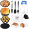 Accessori Friggitrice ad Aria Philips,Set Di 13 Accessori Friggitrice ad Aria, for Philips 7.2L 7.3L,Ninja 4.7L Teglia per Friggitrice ad Aria,Cecotec 5.5L 6L,Senza BPA,Lavabile in Lavastoviglie