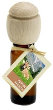 Piccolino Raumduft Duftöl Alpenfrisch mit Buchenholzkopf Diffuser Parfümöl 10 ml