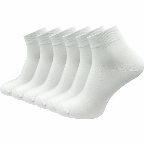 GAWILO Damen Quarter Socken aus 100% reiner Baumwolle (6 Paar | 10 Paar) | Füßlinge ohne drückende Naht über den Zehen