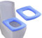 Guojanfon Bathroom Soft Thicker Warmer Stretchable Washable Cloth Toilet Seat Cover Pads, 3PCS (Blue/XL Size)