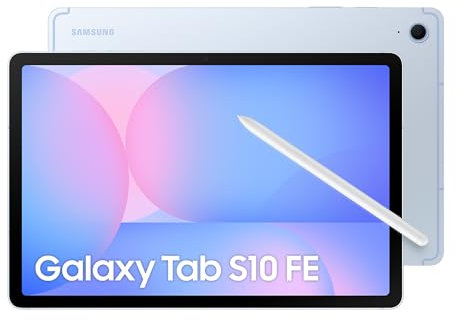 Samsung Galaxy Tab S10 FE 128GB, Tablet Android + S Pen, Galaxy AI, 8GB RAM, Pantalla de 10,9, Batería de Larga Duración, Azul, Garantía del Fabricante 3 Años + 1 Año Extra