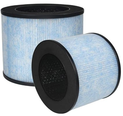 XCOHJOMB AP100 Replacement True HEPA Filter ,Compatible For Instant ,AP100 ,Air Purifier Part F100,H13 4-Stage Filtration Activated Carbon,Replace The Filter(2pcs)