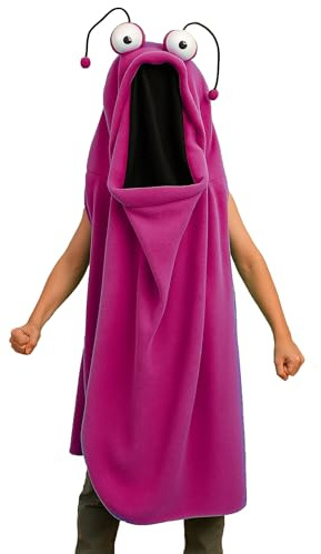 Krause & Sohn Monster Kostüm Geist mit beweglichem XXL-Mund für Kinder Halloween Fasching Karneval Gruppenkostüm (Pink)