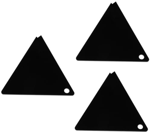 DIYEAH 3 Stück Snowboard Wachs Abziehklinge Dreieckige Acrylklinge für Ski Boards Universelles Snowboard Werkzeug für Effektives und Pflege im Winter