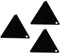 DIYEAH 3 Stück Snowboard Wachs Abziehklinge Dreieckige Acrylklinge für Ski Boards Universelles Snowboard Werkzeug für Effektives und Pflege im Winter