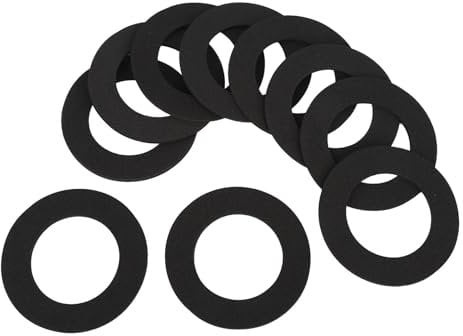 Speaker Sealing Gasket, Reduce Sound Leakage and Vibration, Upgraded EVA Foam Rings for Home Car Portable PA/DJ Subwoofers