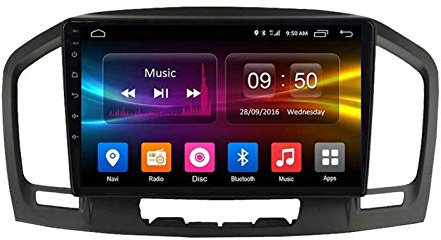 Generisch 9-Zoll-Android-8.1-Stereo für Buick Regal/Opel Insignia 2009–2013, GPS-Navigation, Bluetooth, FM/RDS, Lenkradsteuerung, Autoradio-Player, Multimedia-Upgrade.
