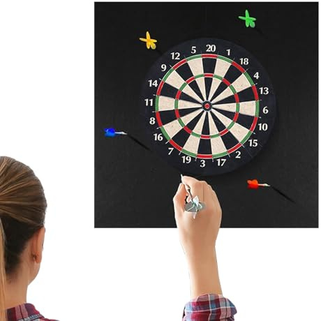 Quorvex Wandschutz Für Dartscheiben, Dartboard Zubehör, Robuste Matte in Schwarz Für Erwachsene Zuhause Spielebereich Büro Unterrichtsraum