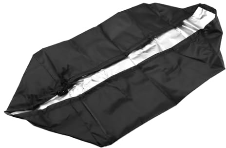 Qury Cubierta de Disco Retro, Cubierta de Vinilo Impermeable a Prueba de Polvo, Material de Tela Oxford antiarañazos para Tocadiscos (18 x 14 x 6.7 Pulgadas)