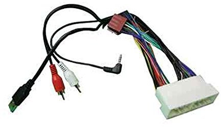 ISO Radio Adapter Radioanschlusskabel mit USB Cinch Klinkenanschluss für Kia Sportage Picanto Rio Soul Optim ab 2017