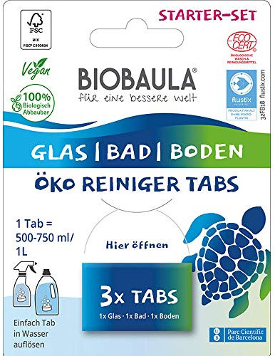 Biobaula Gmbh Starter Set (1Xglas-Tab, 1Xbad-Tab, 1Xboden Tab) , 3 Stück (1Er Pack)