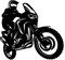 generisch Motorrad Aufkleber Enduro Aufkleber Auto Aufkleber in 10cm, 15cm, 20cm, 25cm (128/4/3) (schwarz Glanz, 15cm)