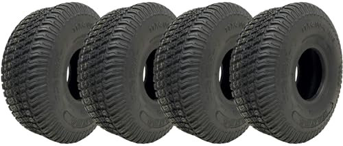 Parnells 11x4.00-4 Pneu Tondeuse 4plis Multi Gazon - Pelouse Pneu - Wanda P332 Ensemble de 4