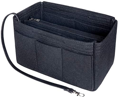 Soyizom Filz Handtasche Liner, Fits Speedy 25-40, Neverfull - Schwarz, Groß