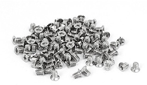 PC Case 3,5 Zoll HDD 6-32 Flat Phillips Head Hard Drive Screw 100 Stück