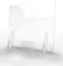 Pantalla Protección Mostrador 100x80cm - PET Policarbonato Transparente 4mm - Mampara para Mostradores ULTRARESISTENTE y ESTABLE - Separador Transparente para Colegios Supermercados Farmacias Tiendas