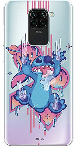 Funda para Xiaomi Redmi Note 9 Oficial de Lilo & Stitch Stitch Graffiti para Proteger tu móvil. Carcasa para Xiaomi de Silicona Flexible con Licencia Oficial de Disney.