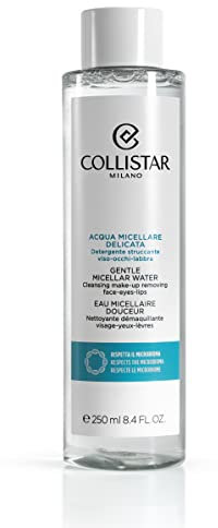 Collistar sanftes Mizellenreinigungswasser, Reinigungsmittel zum Entfernen von Make-up auf Gesicht, Augen und Lippen, maximale Verträglichkeit, frei von Silikonen, alkoholfreie Seifen, 250 ml