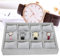 TMISHION 12 Grids Uhr Organizer, Uhr Aufbewahrungsbox, Uhr Vitrine Armband Etui Organizer Schmuck Display Behälter mit Kissen Uhr Aufbewahrungskoffer