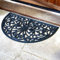 Marco Paul Half Moon Rubber Door Mat, Wrought Iron Effect, Non Slip Heavy Duty Welcome Entrance Mat, Durable Front Heavy Duty Doormat, Dirt Trapper Rubber Door Mat Outdoor and Indoor