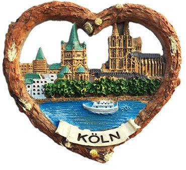 3D-Kühlschrankmagnet, Köln Deutschland, Reise-Souvenir, Geschenk, Kunstharz, Bastel-Kollektion