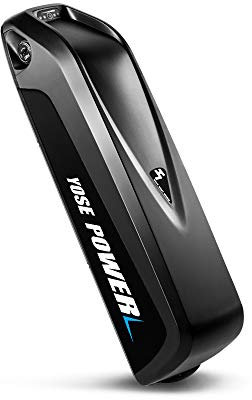 YOSE POWER E-Bike Batterie 36V 13Ah Hailong Fahrradakku 250W / 350W /500W Unterrohr für Mifa Vaun Schwarz