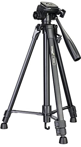 Levenhuk Level Base TR20 Leichtes Dreibein-Bodenstativ Mit Wasserwaage, 360° Drehbarem Kopf Und 490—1400 mm Höhe Für Optische Geräte Bis Zu 5 kg