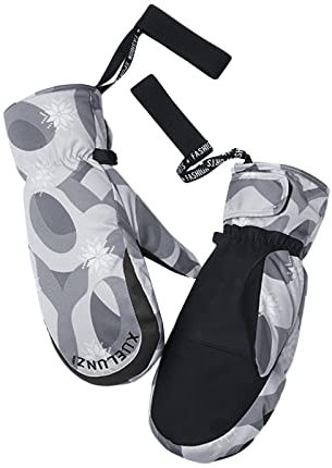 Dick Fleecehandschuhe Damen Skihandschuhe Frauen Winterhandschuhe Fausthandschuhe Wasserdichte Winter Warme Kälteschutz Handschuhe Winddichte Bequem Kälteschutz