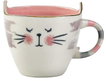 Tasse avec animal à l'intérieur tasse à café en céramique chien chat personnalisé, nouveauté tasse drôle cadeau pour femmes enfants anniversaire Noël Saint Valentin