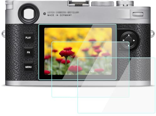 YRTIYO Screen Protector Compatible for Leica M11 Digital Camera, 9H Tempered Glass Anti-Scrach Anti-Bubble Anti-Dust (3 Pack)