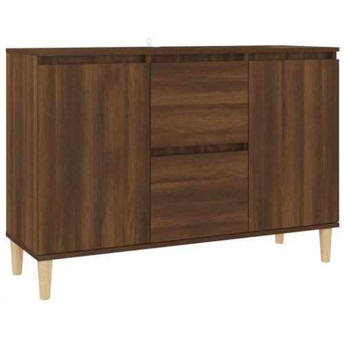 vidaXL Credenza Rovere Marrone 101x35x70 cm in Legno Ingegnerizzato