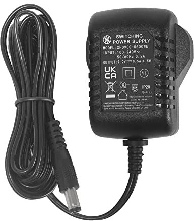 Security-01 DC 9V 0.5A Power Supply Adapter, Plug 5.5mm x 2.1mm, Center Negative