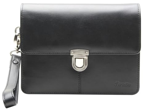 Esquire Oxford Handgelenktasche Leder 22 cm