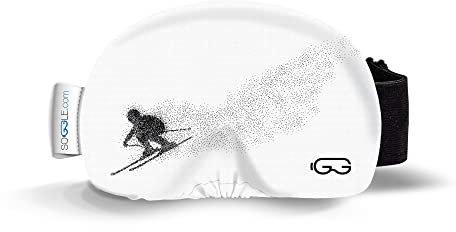 SOGGLE Skibrillen Schutz Überzug aus Mikrofaser (one size), Farbe:black-white racer