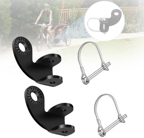 Fahrrad Anhängerkupplung,2 Stück Fahrradanhänger Kupplung,Kinderanhängerkupplung,Bike Anhängerkupplung Trailer Hitch,für Kinderfahrräder,Fahrradan,Haustieranhänger