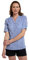 Mountain Warehouse Petra Womens Relaxed Fit 3/4 Sleeve Shirt - 100% Cotton Voile Ladies Top, Lightweight, Breathable Blouse - for Travelling & Daily Use Corn Blue Women's Size 8