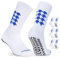 CLOSEMATE 3 Paar Rutschfeste Fußballsocken Herren Damen 43-46 39-42 Anti Rutsch Athletic Socken Sportsocken für Fußball Basketball Yoga Wandern Trekking Laufen Dunkelblau L