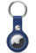 Inesore Keychain for Apple Airtags Anhänger, Schlüsselanhänger Leder for Airtags Protect Tracker with Air Tag Cover Key Ring Compatible with New Apple AirTag Device for Elegant People - Blue
