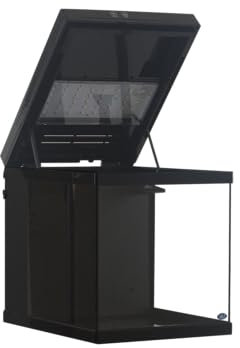 JBJ Aquarium, 30 Liter, Schwarz - Glas, LED-Beleuchtung, Fische