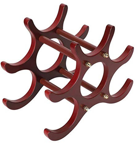 NOENNULL Wooden Wine Display Rack Vertical Wine Bottle Holder Kitchen Storage Organizer Home Decoration