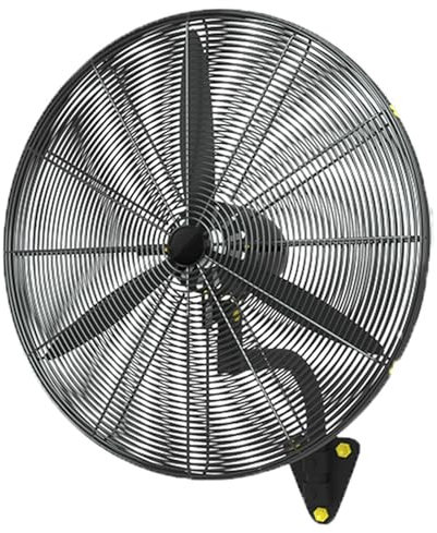 Ventilador De Pared Industrial Power Fan De Pared Oscilante 180 230 280W Ventilador Eléctrico De Pared Con 3 Velocidades 1400r/min Para Comercial Almacén Restaurante Oscilante Giratorio(Φ 27 pulgadasx