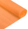 QUARKZMAN Krepppapier 50 x 210 cm Kräuselpapier Pastell Crepe Paper Seidenpapier Floristenkrepp Crepe-Papier zum Basteln Dekoration Geschenk Verpackung Blumen, Orange Gelb