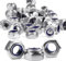 100 Pièces Ecrou M6 Inox A2 V2A Ecrou Inox M6 Ecrou Frein Hexagonal de Blocage en Nylon DIN 985 Écrous Autobloquant Nylstop Boulon Ecrou Filetage Métrique pour Boulon Vis M6 Pliants Armoires Bricolage