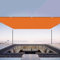 Wasserfestes Sonnensegel, 450 x 700 cm, Carport-Schattensegel, reduziert Hitze und Blendung, ideal für draußen und Garten, inklusive kostenlosem Seil und Ösen, Orange