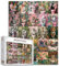 1000 Stück Jigsaw Puzzles für Erwachsene Bunte Tierwelt Badezimmer Malerei Jigsaw Puzzle Badewanne Tier Puzzles Spiel Botanical Leaves Wall Decor DIY Craft Puzzle Badezimmer Tiere Kunst 27 x 20 Zoll